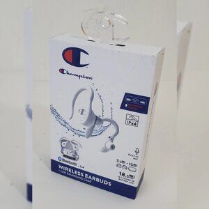 CHAMPION WIRELESS EARBUDS LED CHARGING CASEBLUETOOTH 5.4 BATERY LIFE 18.5 HOURS